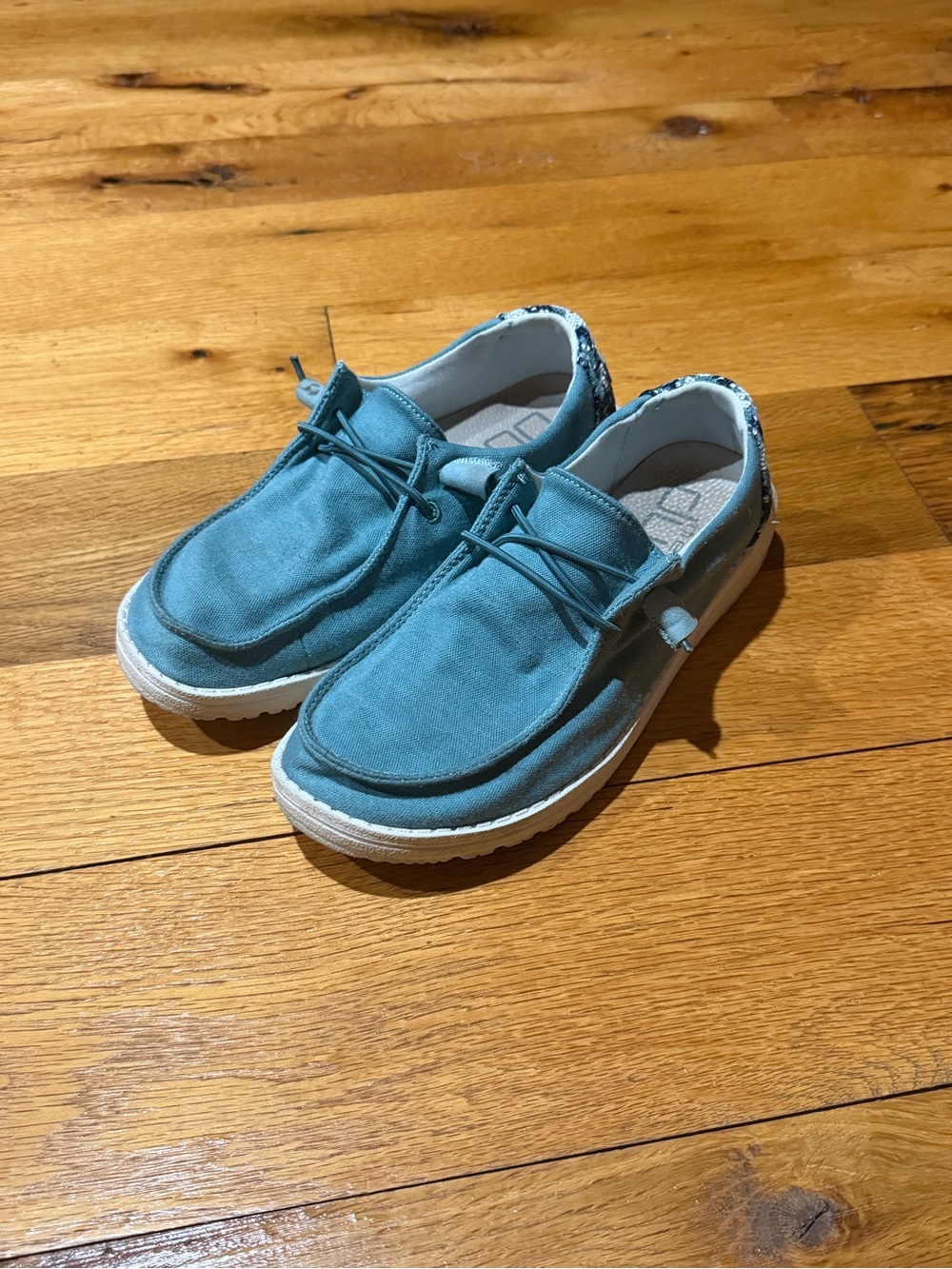 Hey Dude Teal Casual Slip-On Sneakers
